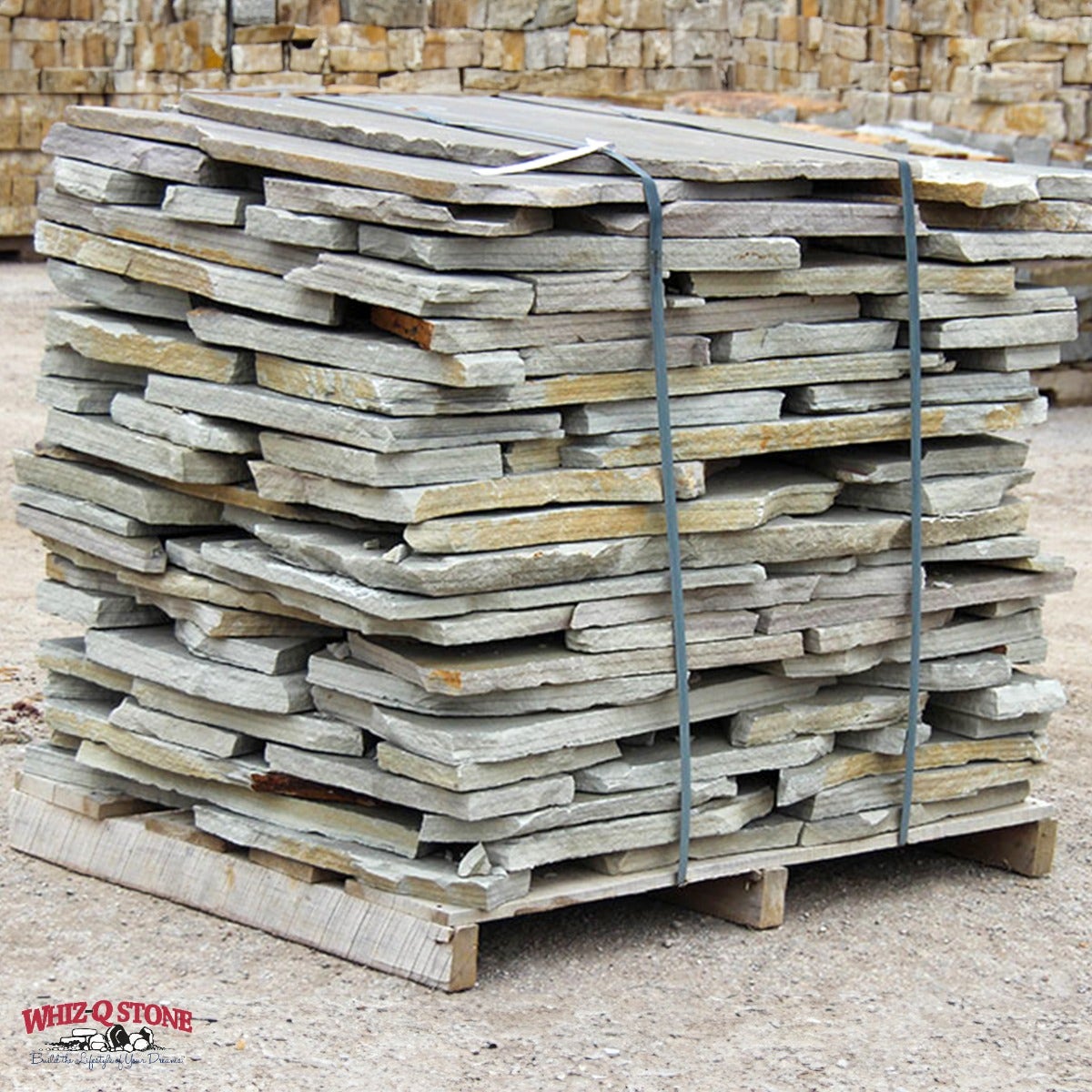 Whiz-Q Stone | Crab Orchard Gray Flagstone Thick