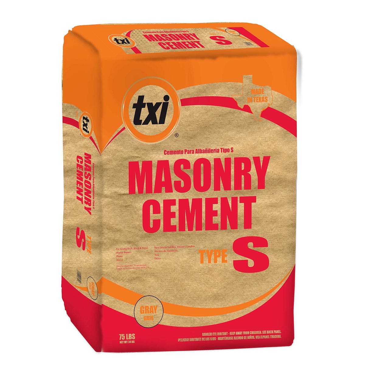 TXI Masonry Cement Gray Type S 75 lbs